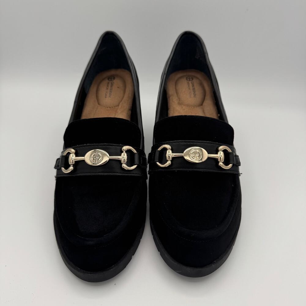 GIANNI BERNINI PORSCHAA LOAFER DRESS PUMPS BLACK SIZE 8M WITH ORIGINAL BOX